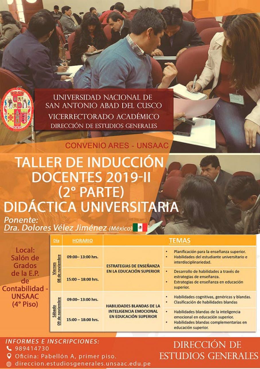 Taller de Inducción Docente 2019-II (2° Parte)