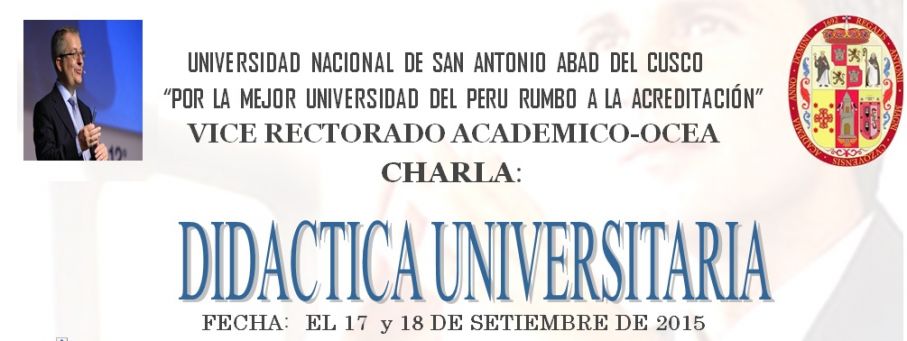 CHARLA DE DIDACTICA UNIVERSITARIA