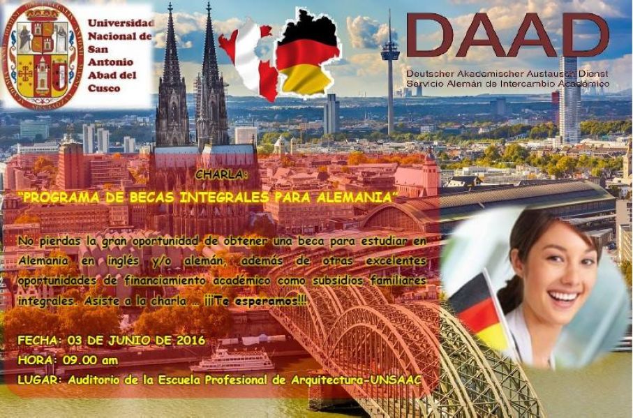 Charla Informativa “PROGRAMA DE BECAS INTEGRALES PARA ALEMANIA”