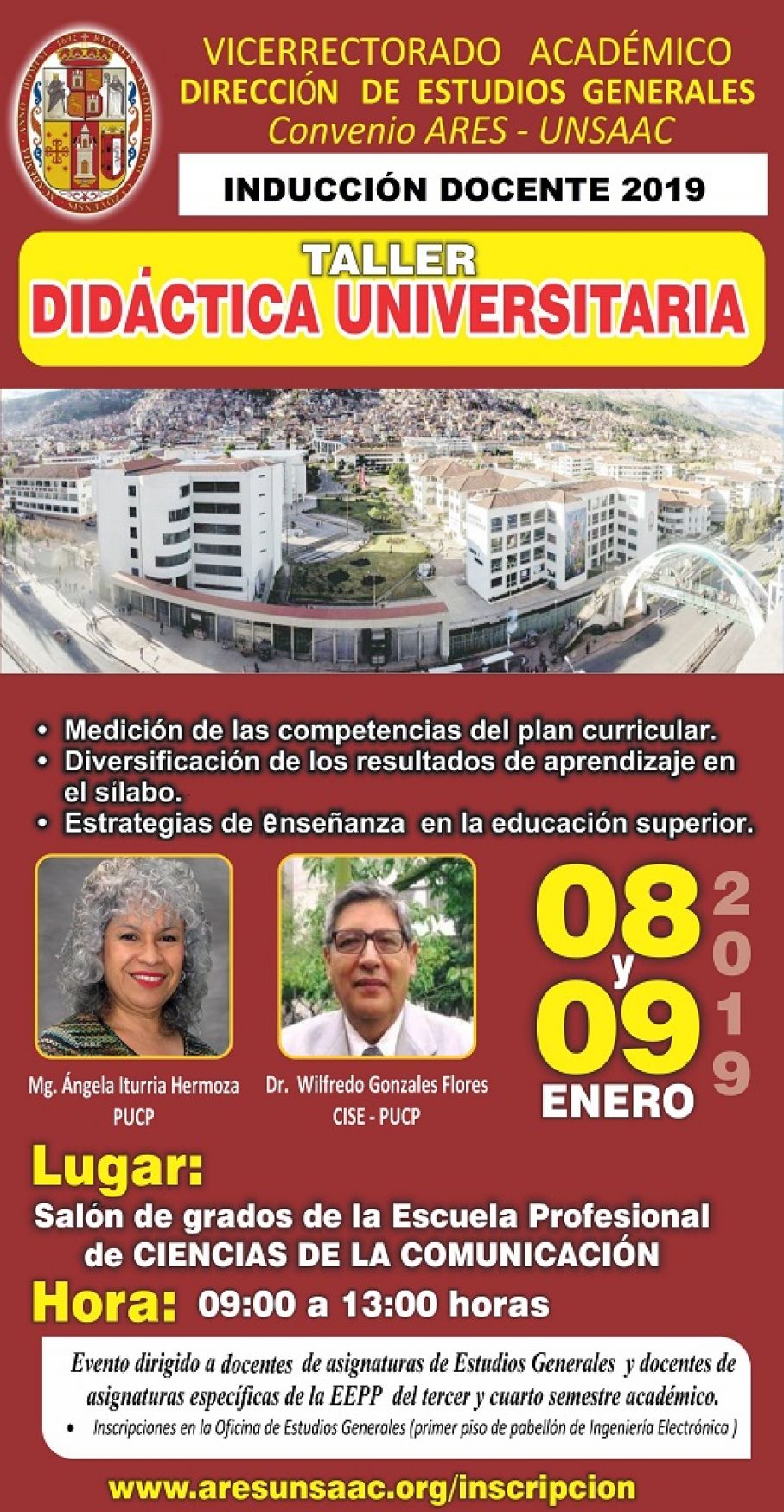 Taller “INDUCCIÓN DOCENTE – DIDÁCTICA UNIVERSITARIA CON ENFOQUE POR COMPETENCIAS”