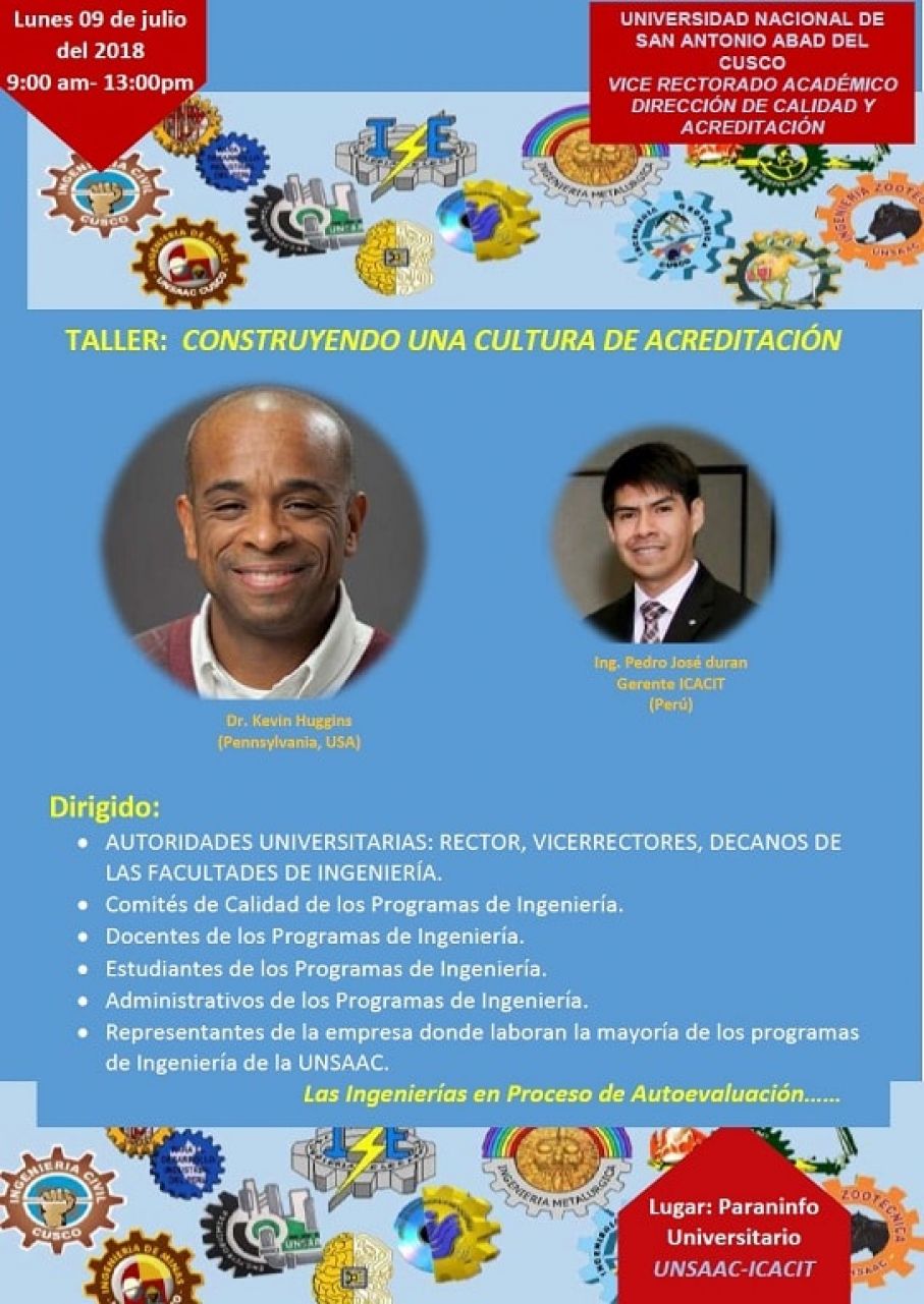 TALLER PARA PROGRAMAS DE INGENIERÍA - ICACIT