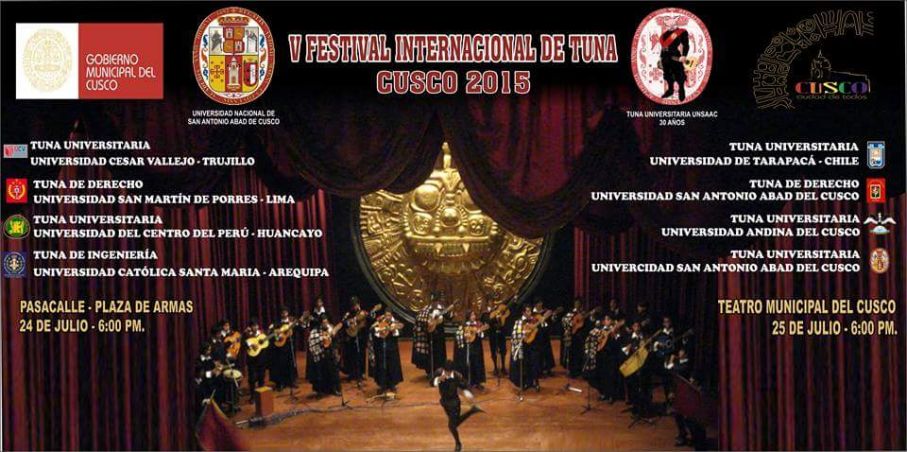 V Festival Internacional de Tuna Cusco 2015